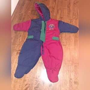 Vintage baby bgosh 6-9 Month Baby  Snowsuit Retro vintage
